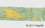 Savanna Style Panoramic Map of PIET RETIEF (O)