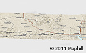 Shaded Relief Panoramic Map of PIET RETIEF (O)