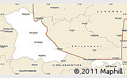 Classic Style Simple Map of PIET RETIEF (O)