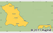 Savanna Style Simple Map of PIET RETIEF (O), cropped outside