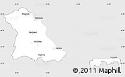 Silver Style Simple Map of PIET RETIEF (O), single color outside