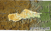 Physical 3D Map of SIMDLANGENTSHA, darken