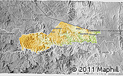 Physical 3D Map of SIMDLANGENTSHA, desaturated