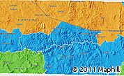 Political 3D Map of SIMDLANGENTSHA