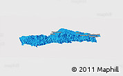 Political Panoramic Map of SIMDLANGENTSHA, cropped outside