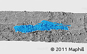 Political Panoramic Map of SIMDLANGENTSHA, desaturated