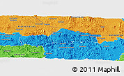 Political Panoramic Map of SIMDLANGENTSHA