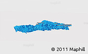 Political Panoramic Map of SIMDLANGENTSHA, single color outside