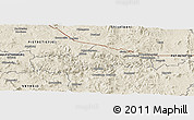 Shaded Relief Panoramic Map of SIMDLANGENTSHA