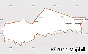 Classic Style Simple Map of SIMDLANGENTSHA, cropped outside
