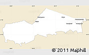 Classic Style Simple Map of SIMDLANGENTSHA, single color outside