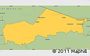 Savanna Style Simple Map of SIMDLANGENTSHA