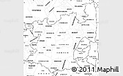 Blank Simple Map of Mpumalanga