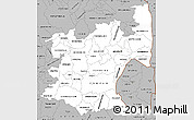 Gray Simple Map of Mpumalanga