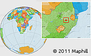 Political Location Map of VOLKSRUST