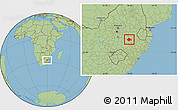 Savanna Style Location Map of VOLKSRUST