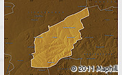 Physical Map of COLIGNY, darken