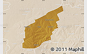 Physical Map of COLIGNY, lighten