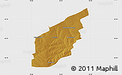 Physical Map of COLIGNY, single color outside