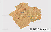 Satellite 3D Map of KLERKSDORP, cropped outside