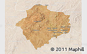 Satellite 3D Map of KLERKSDORP, lighten
