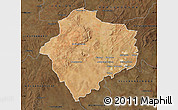 Satellite Map of KLERKSDORP, darken