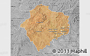 Satellite Map of KLERKSDORP, desaturated