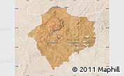 Satellite Map of KLERKSDORP, lighten
