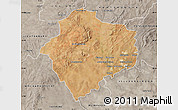 Satellite Map of KLERKSDORP, semi-desaturated