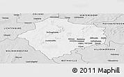 Silver Style Panoramic Map of KLERKSDORP