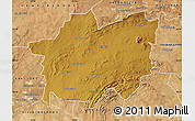 Physical Map of POTCHEFSTROOM, satellite outside