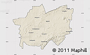 Shaded Relief Map of POTCHEFSTROOM, cropped outside
