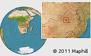 Satellite Location Map of RUSTENBURG