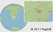 Savanna Style Location Map of RUSTENBURG