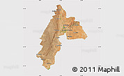 Satellite Map of TAUNG, cropped outside