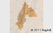 Satellite Map of TAUNG, lighten