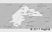Gray Panoramic Map of TAUNG