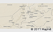 Shaded Relief Panoramic Map of TAUNG