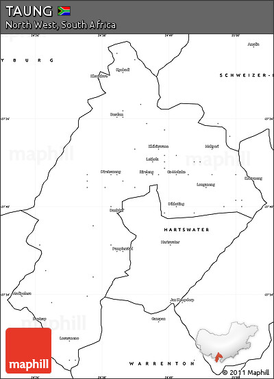 Blank Simple Map of TAUNG