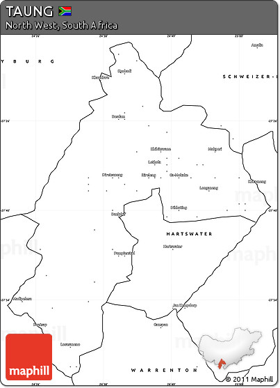 Blank Simple Map of TAUNG