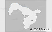 Gray 3D Map of VRYBURG, single color outside