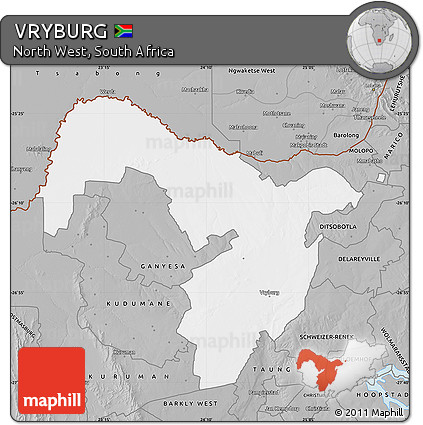 Gray Map of VRYBURG