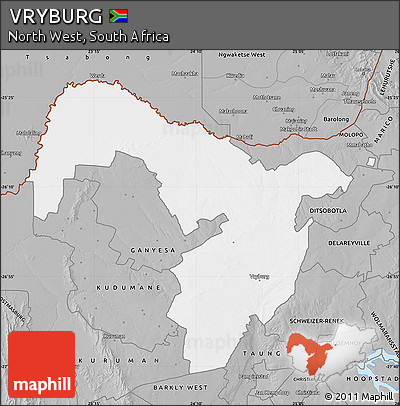 Gray Map of VRYBURG