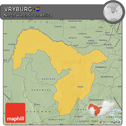 Savanna Style Map of VRYBURG