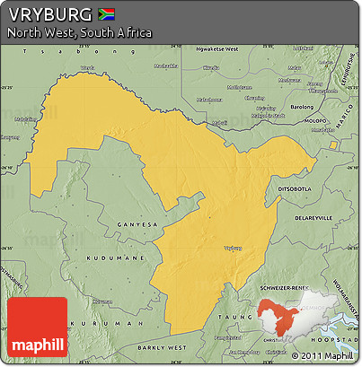Savanna Style Map of VRYBURG