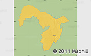 Savanna Style Map of VRYBURG, single color outside