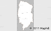 Gray Simple Map of CALVINIA, cropped outside