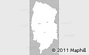 Gray Simple Map of CALVINIA, single color outside