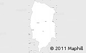 Silver Style Simple Map of CALVINIA