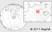 Blank Location Map of KIMBERLEY